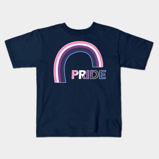 Genderfluid rainbow pride Kids T-Shirt